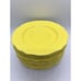 Lemon Federalist Ironstone yellow Set Of 8 Saucers Made In Japan