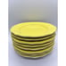Lemon Federalist Ironstone yellow Set Of 8 Saucers Made In Japan