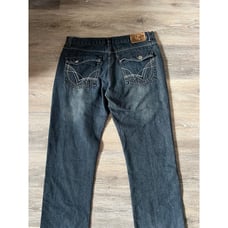 Vintage Black Denim Jeans Baggy Hip Hop Skater A4