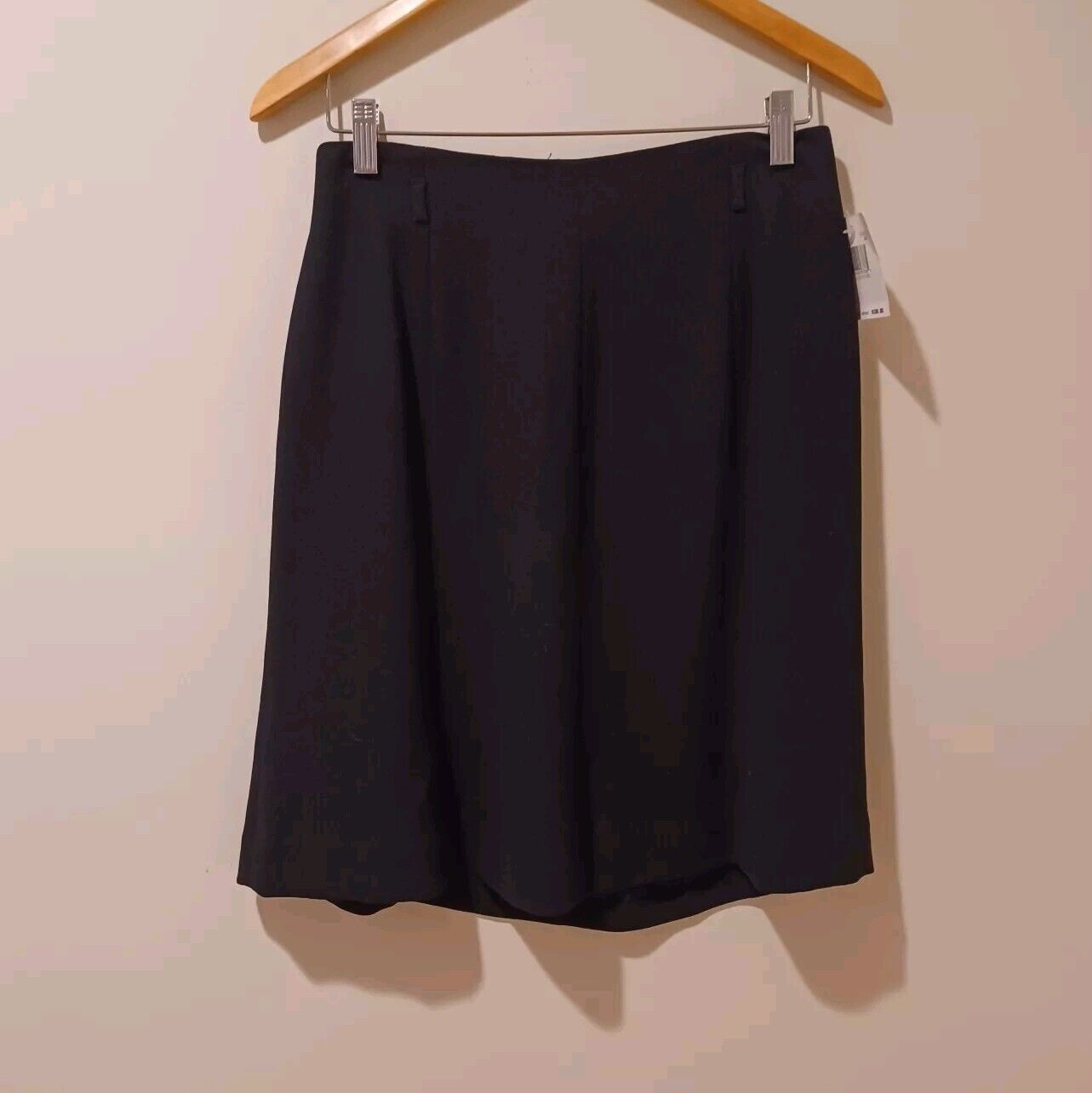 NWT DANA BUCHANAN PETITES Black Career/Work Knee Length Skirt Size 12 P