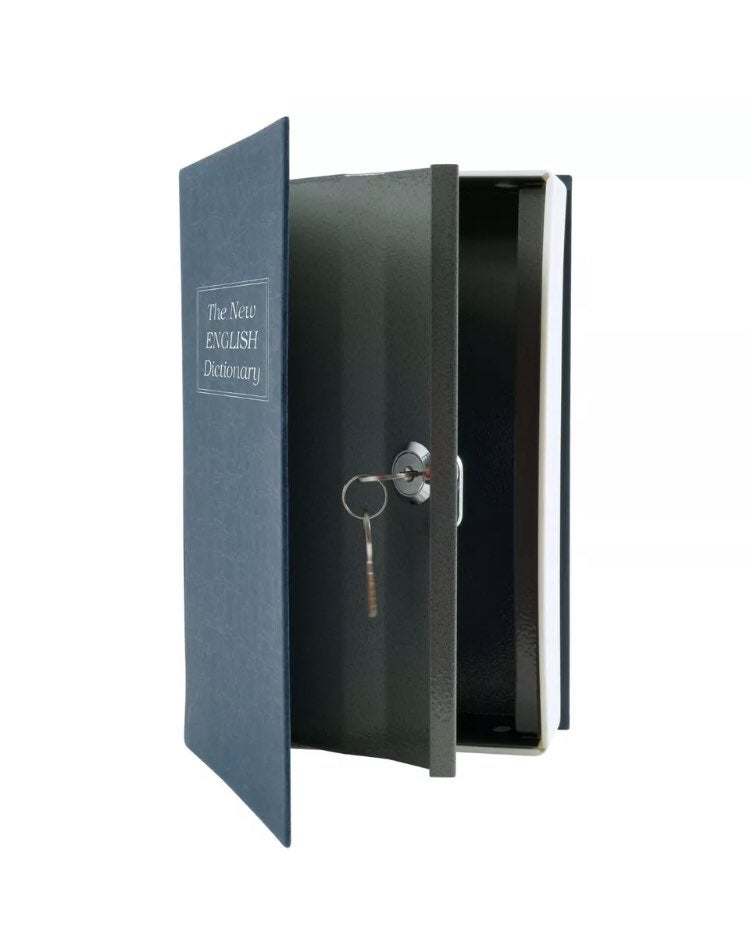 Large Dictionary Book Safe Secret Lock