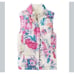 Joulet Reversible Floral/Cream Puffer Vest
