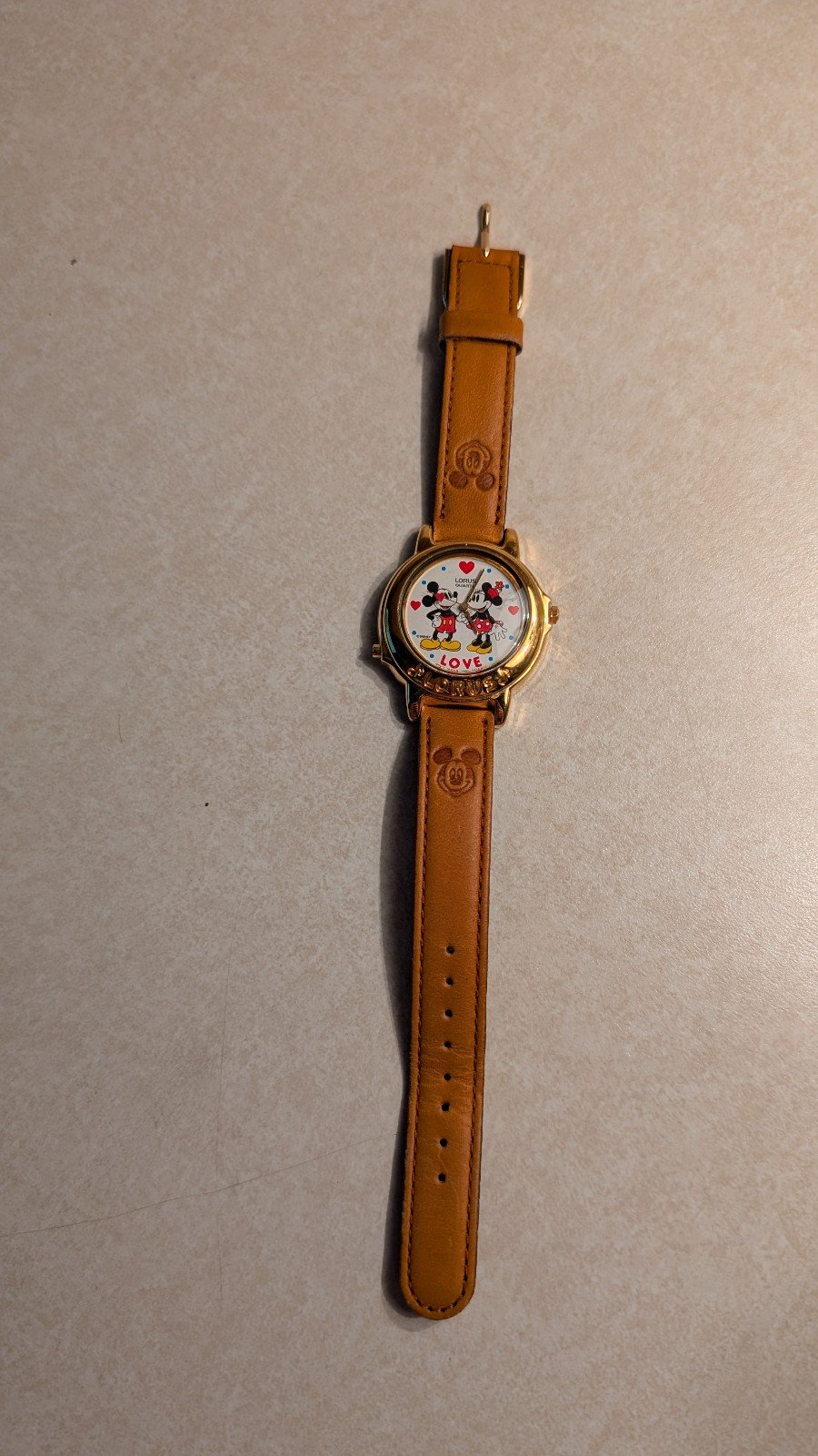 WatchVintage Lorus Minnie and Mickey Mouse Love Wrist Watch