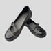 Bare Traps Size 8.5 Maggie Leather Mary Janes Flats Slip On Strap Shoes Black