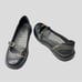 Bare Traps Size 8.5 Maggie Leather Mary Janes Flats Slip On Strap Shoes Black