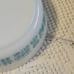 Pyrex Turquoise Amish Butterprint 1 Pint Casserole Dish with Glass Lid