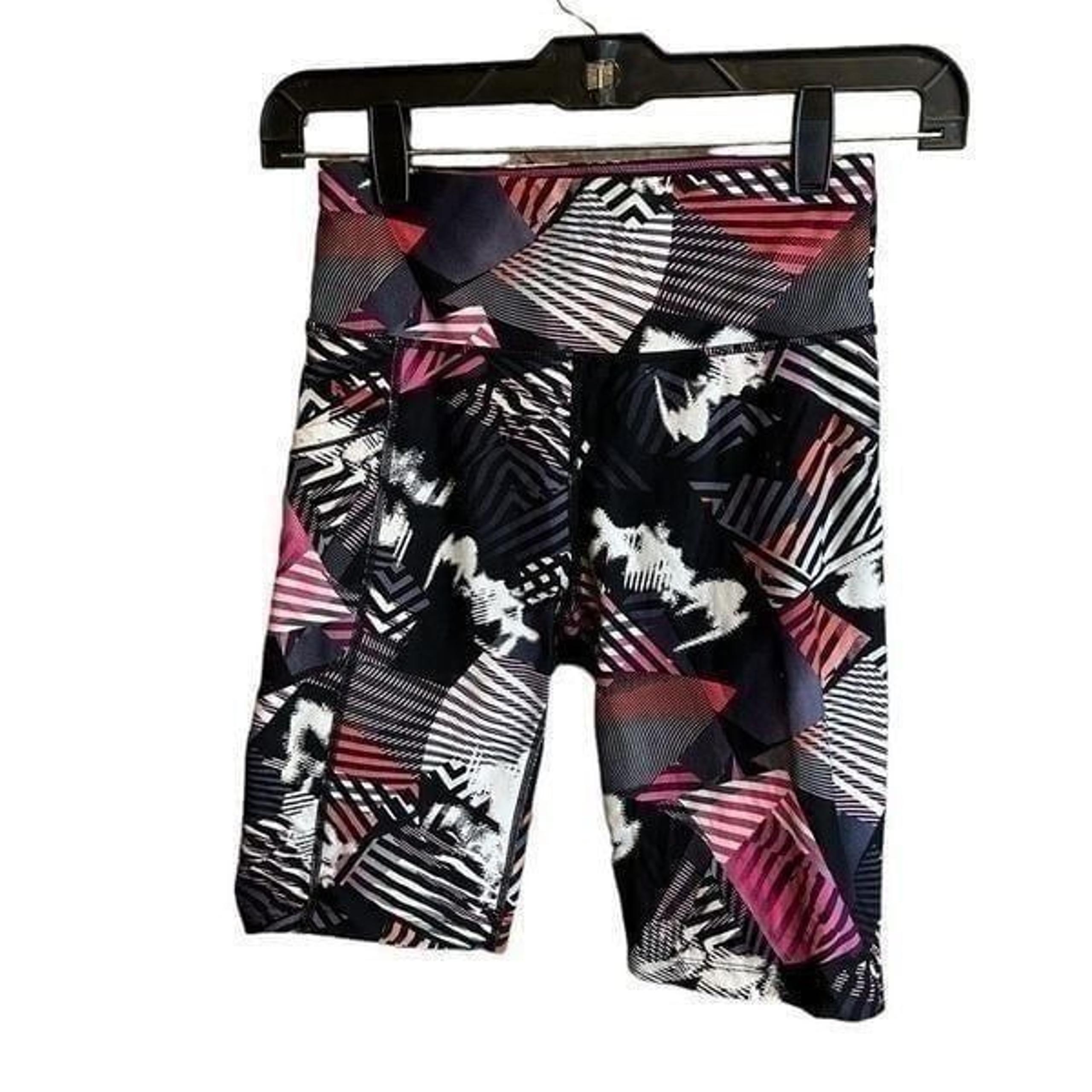 XS Calvin Klein Pink Print Athletic Bike Shorts