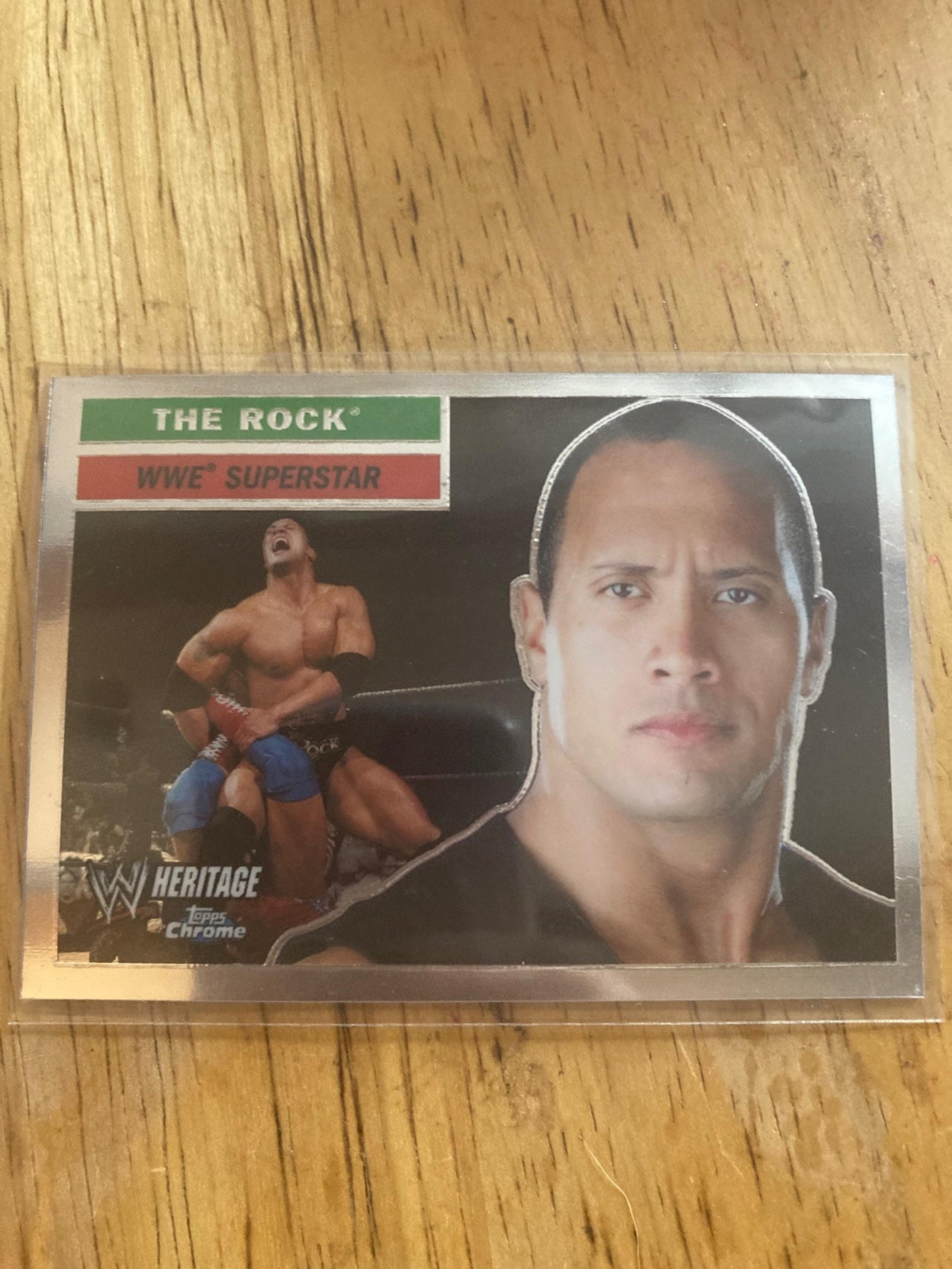 2006 Topps Chrome Heritage  THE ROCK #10 Dwayne Johnson