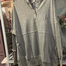 Large green hoodie
