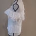Anthropologie Off Shoulder Ruffle Hem Cream Top Sz Large