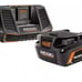 RIDGID 18V Lithium-Ion MAX Output 4.0 Ah Battery and Charger Starter Kit