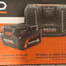 RIDGID 18V Lithium-Ion MAX Output 4.0 Ah Battery and Charger Starter Kit