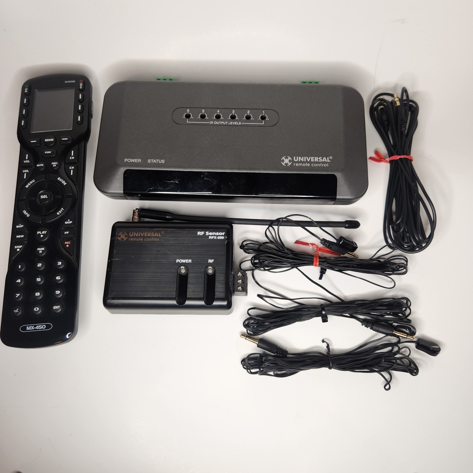 TESTED Universal Remote Control MX-450 MRF-350RF Base Station RFX-250 RF Antenna