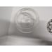 Vintage 60s 70s Cut Crystal Rose Bowl Starburst with Silver Spiral Wire Top