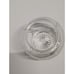 Vintage 60s 70s Cut Crystal Rose Bowl Starburst with Silver Spiral Wire Top