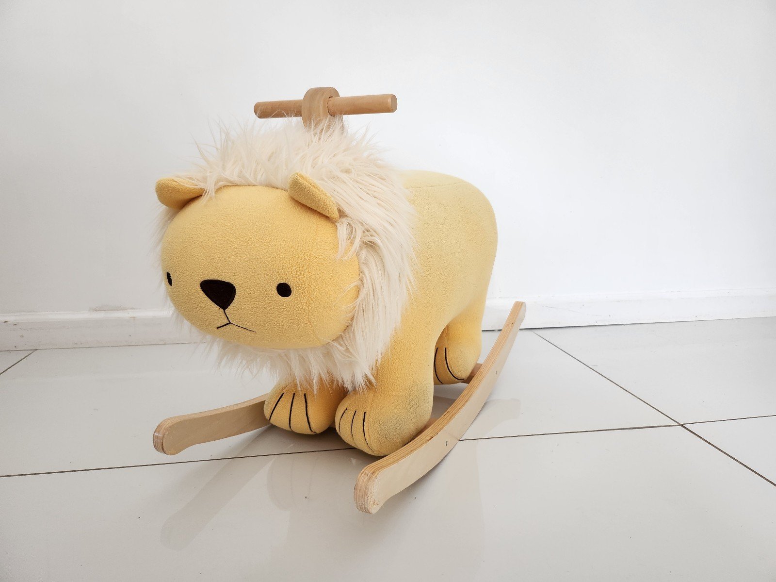 Pottery Barn Children's Kids Baby Yellow Rocking Lion