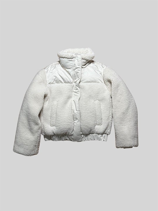 Abercrombie & Fitch Ultra Sherpa Mini Puffer Jacket