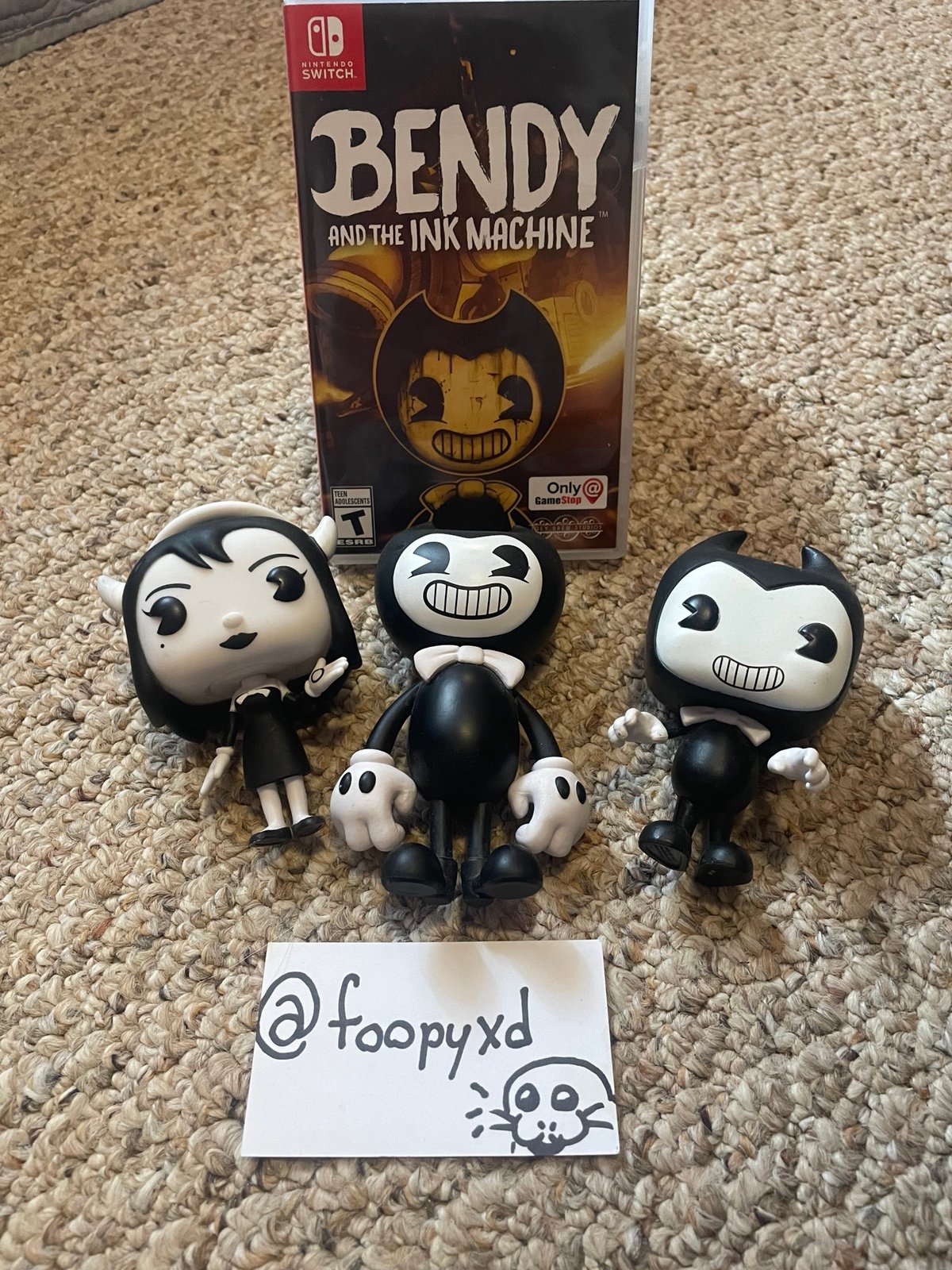 BENDY BUNDLE- BATIM SWITCH, BENDY AND ALICE ANGEL FUNKO POP, BENDY FIGURE