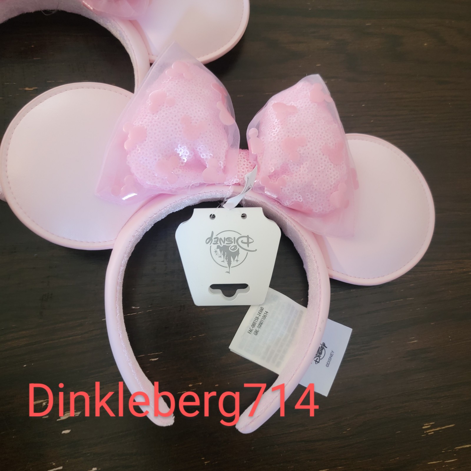 Disneyland Minnie Mouse pink ears