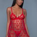 Hearts Babydoll G-String Set
