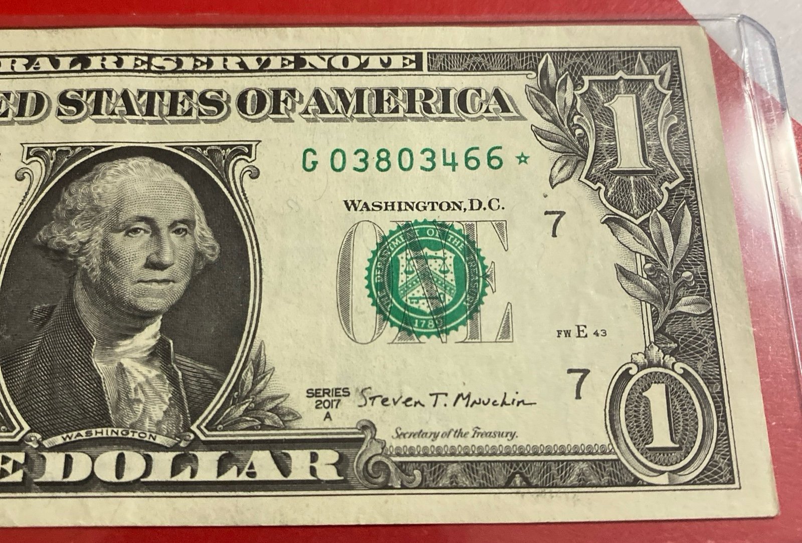 1 Dollar Bill Star Note