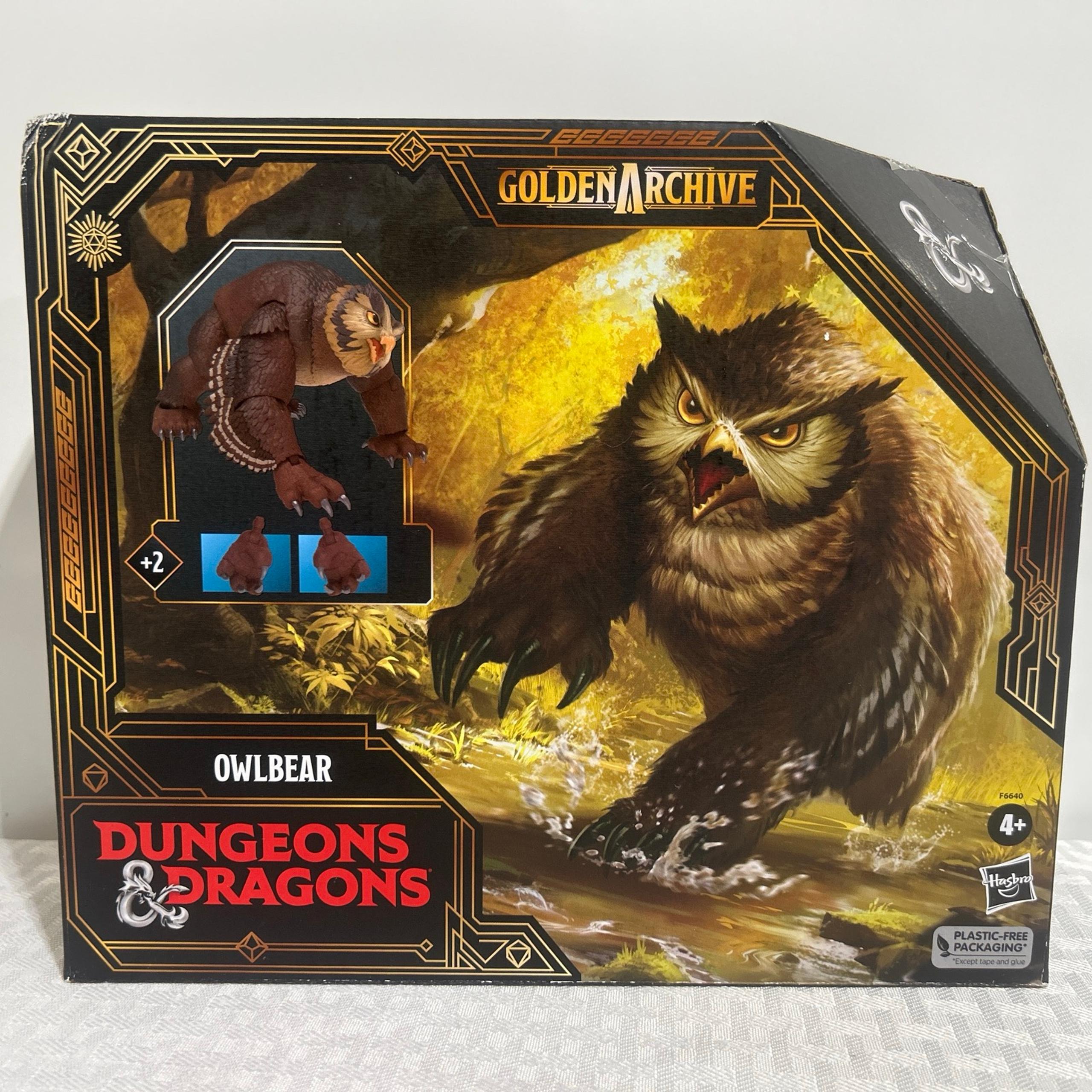 2023 Dungeons and Dragons Golden Archive Owlbear 6" Action Figure NEW IN BOX