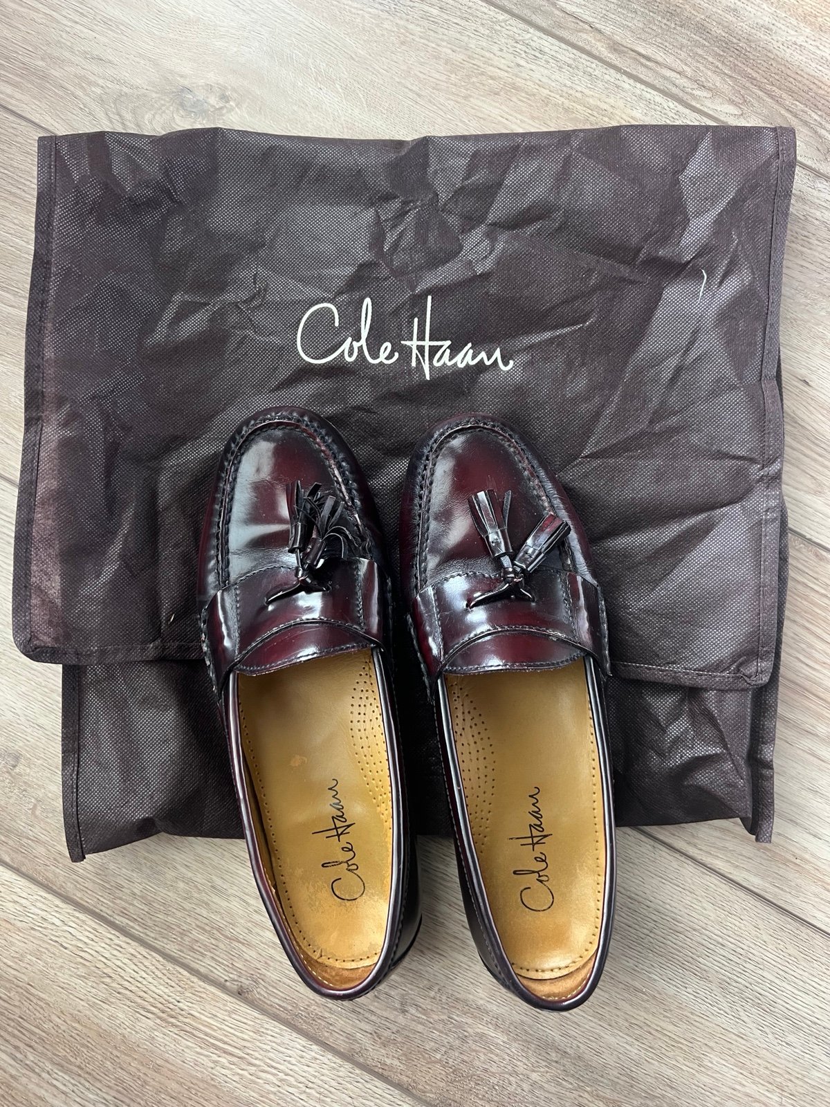 Cole Haan Men's Pinch Tassel Loafer Burgundy