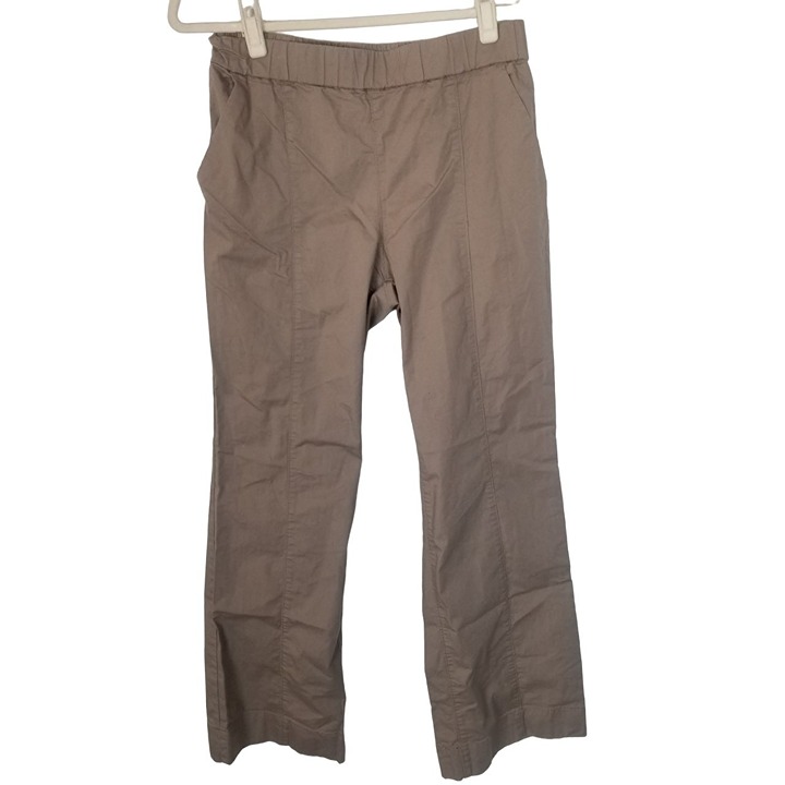 Duluth Trading Co. Womens 6 Tan Straight Leg Pull On High Rise Khaki Chino Pants
