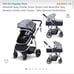 Reversible stroller - gray