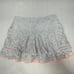 Lucky In Love White Eyelet Go Long Lace Line Tiered Mini Skirt Size Medium