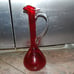 Ruby Red Bischoff Glass Pitcher / Decanter
