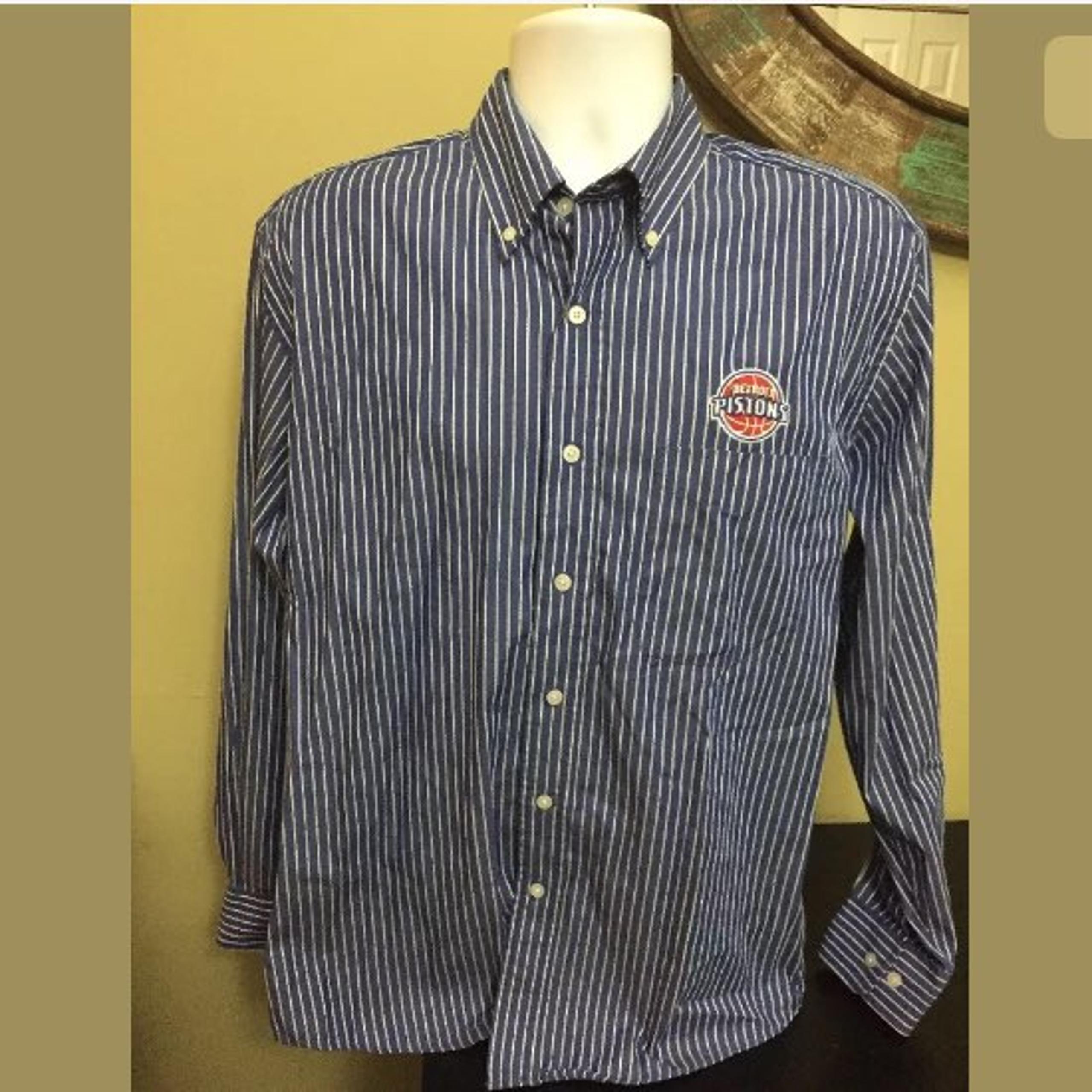 Men’s NBA Detroit Pistons Dress Shirt A3