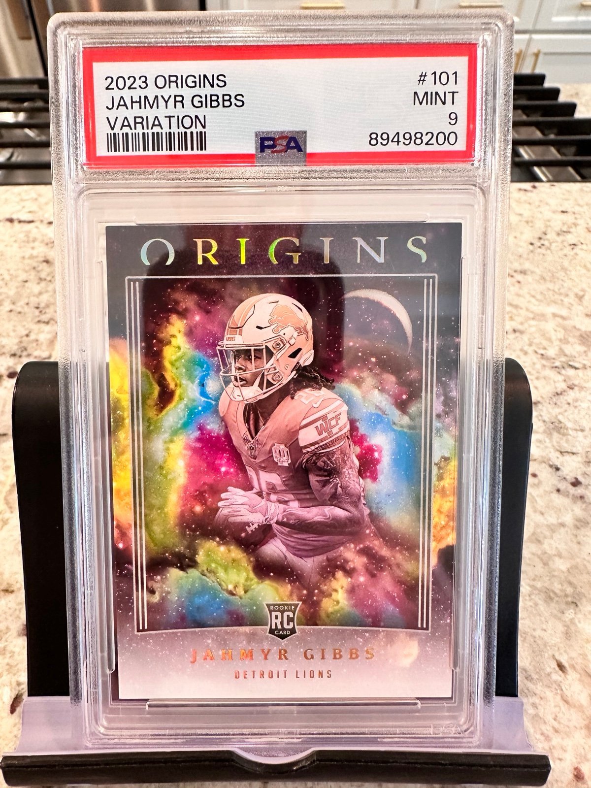 jahmyr gibbs Origins rookie PSA 9