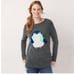 sz XXL LC sequin penguin tunic sweater