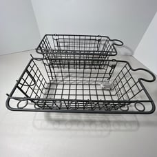 Pegboard or Wall mount wire Basket- Lot of 2 (screws included)