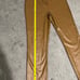 house of daırres faux leather cognac pants