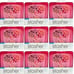 9-Piece Set STASHER Raspberry Reusable Food/ Sandwhich Storage Bags, 7.5 x7 x1