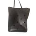 Furla Black Leather Tote Bag with Cut Outs