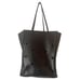 Furla Black Leather Tote Bag with Cut Outs