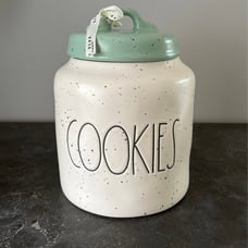 Rae Dunn Speckled Cookies Jar