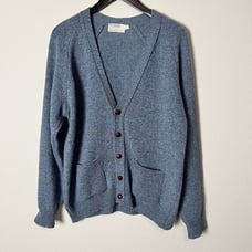 Vintage James Pringle Scottish Wool Cardigan Academic Heritage Size Large
