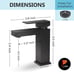 Matte Black Bathroom Faucet (OPEN BOX - NEVER USED)