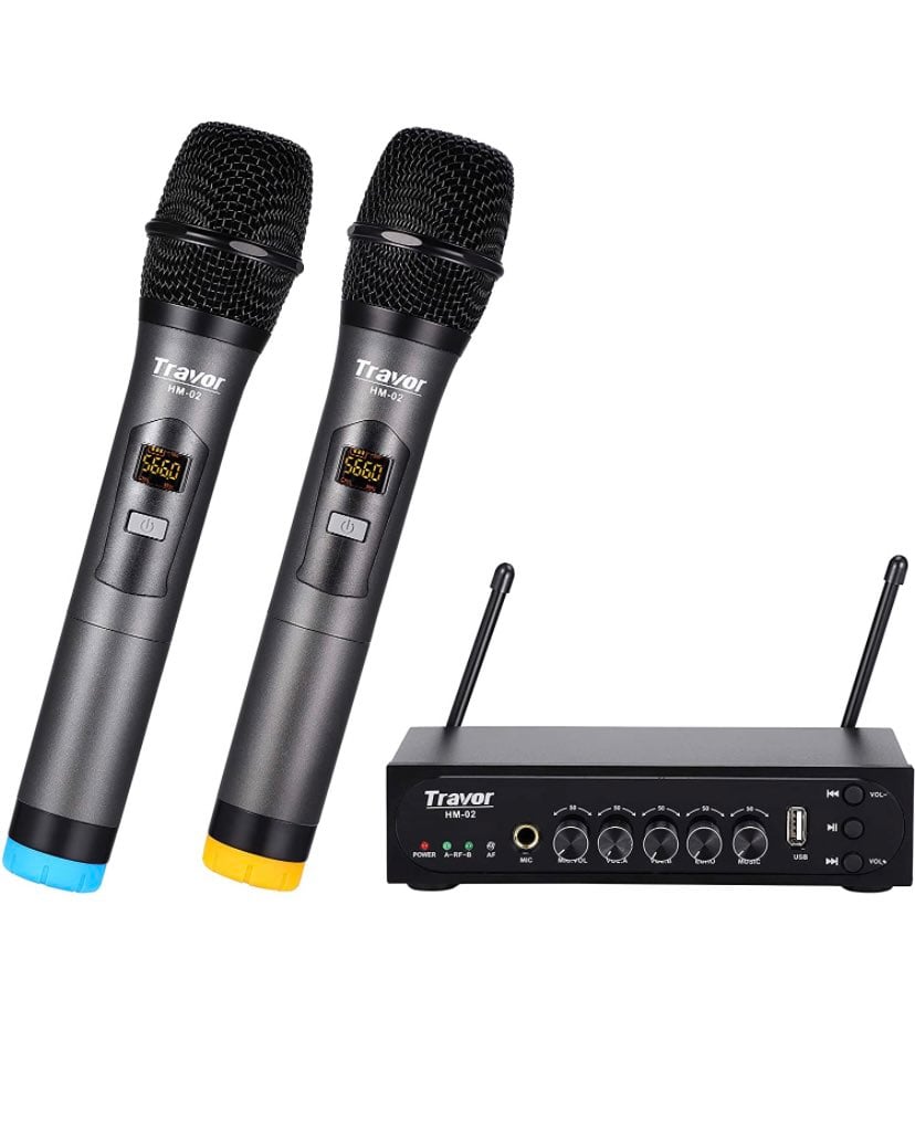 Travor UHF Dual Channel Wireless Handheld Dynamic Microphones