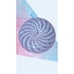 Guy Corrie Union Street Donut Studio Art Glass Bud Vase Blue And Purple Swirl