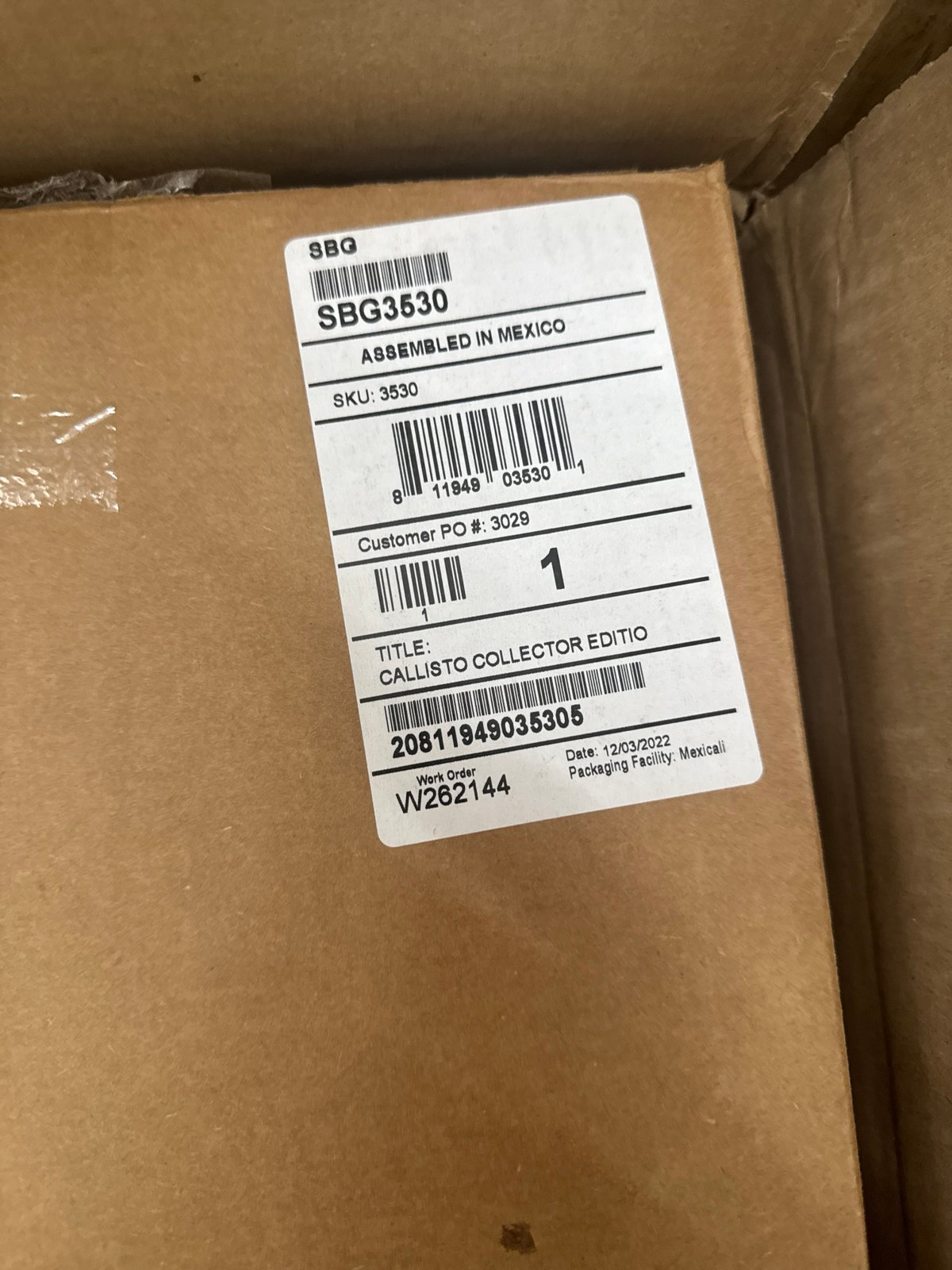Callisto Protocol Xbox Day One edition w/ Collector’s Edition