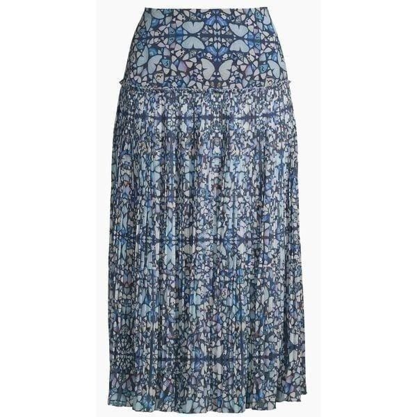 Ted Baker Lailaah Corrugated Pleat Midi Skirt NWT Size 4=US 10