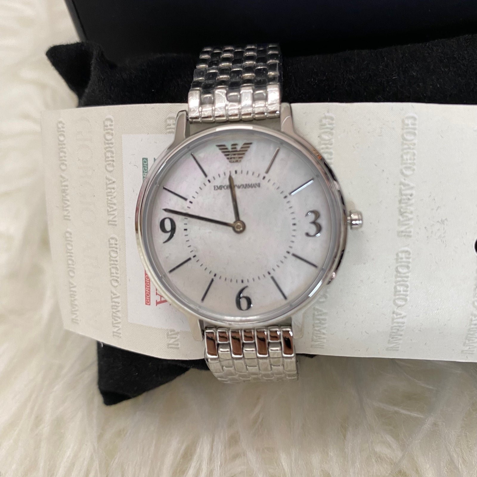 -NWT-Emporio Armani Women's Two-Hand Stainless Steel Watch Brand New AR2507