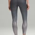 Lululemon Athletica Gray High-Waisted Leggings with Ombre Gradient