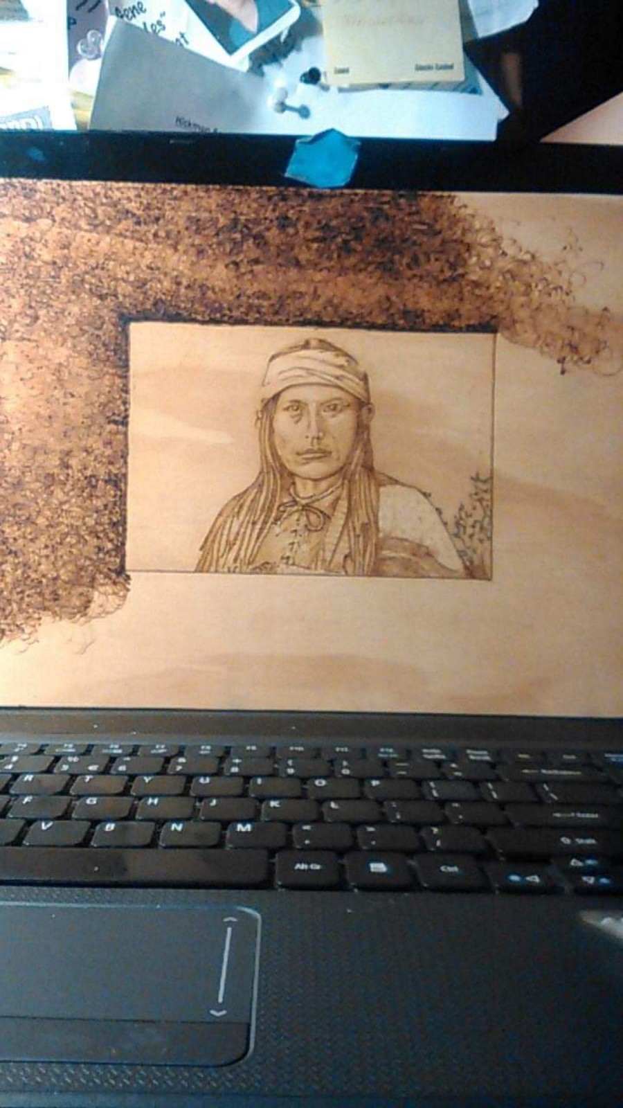 COCHISE : A Pyrography Portrait
