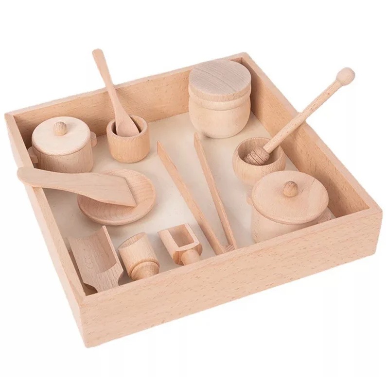 Sensory box tool set, creative tool package, sensory Montessori kitchen toy